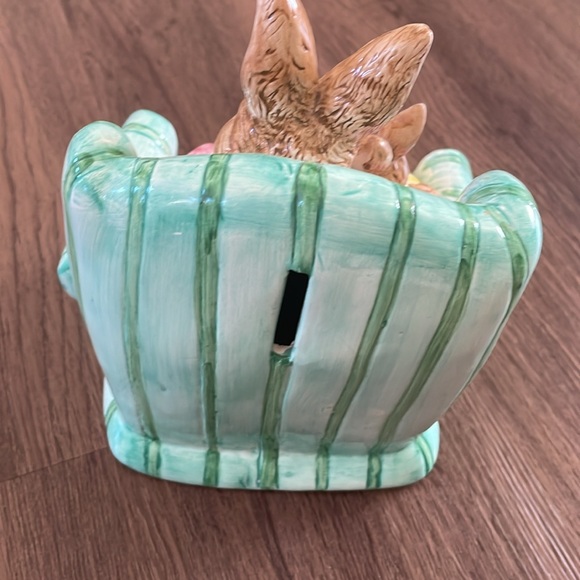 Markings Porcelain Piggy Bank Mrs Rabbit and Her Bay - Picture 2 of 3